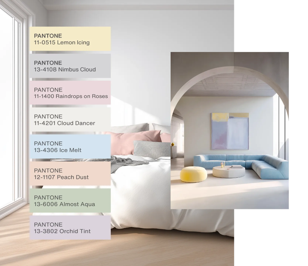 Pantone Colors of the Year 2026 – Cloud Dancer Peaceful white reigns supreme