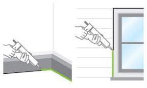 Caulking, sealing and grouting