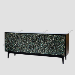 Abalone Mosaic Lacquer Cabinet Shelf - K02