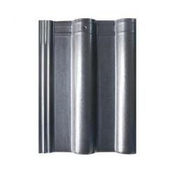 Prime Dominant Charcoal Grey Glazed Wave Roof Tile