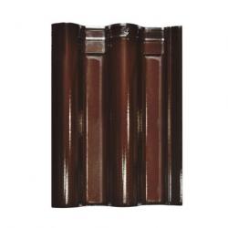 Prime Stylish Plum Purple Glazed Wave Roof Tile