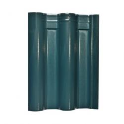 Prime Stylish Blue Glazed Wave Roof Tile