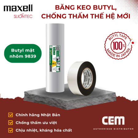 Màng chống thấm tự dính butyl mặt nhôm 9839